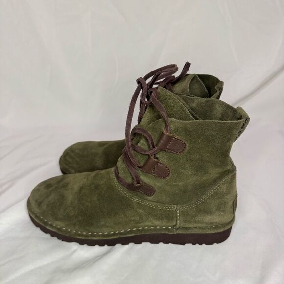 UGG ELVI SPRUCE LACE UP SUEDE ANKLE Boot US Size 9 - Picture 2 of 7